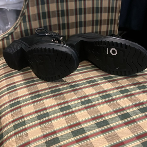 Fly London Suede Heeled Tie Mary Jane - Picture 3 of 4